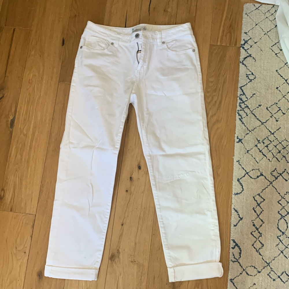 Ll bean signature white jeans